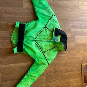 Nils women’s jacket sz 8 bright green